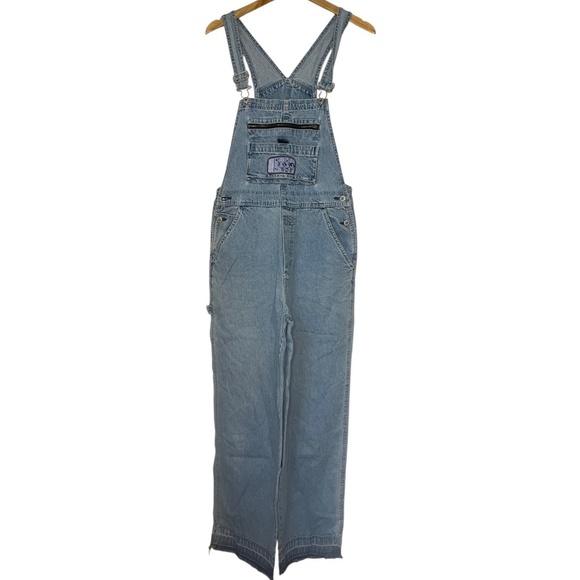 Vtg Y2K PowerPuff Girls Denim Overalls Medium 100% Cotton - Picture 1 of 6